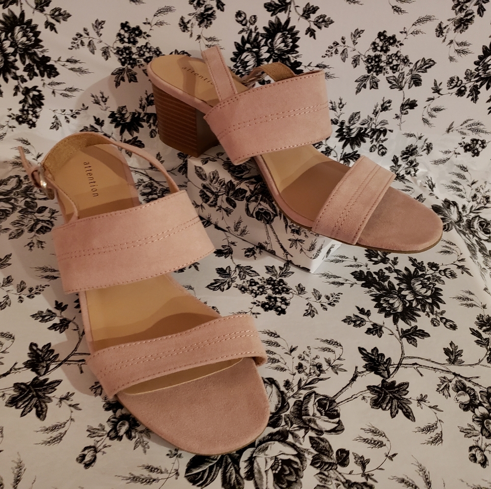 Pink Suede Sandals